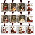thumbnail image 1 of 12PCS Christmas Cash Gift Holder Ornament - Clear Christmas Money Holder for Cash Gift - Xmas Tree Hanging Ornaments or Decoration, 1 of 8