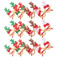 12PCS Christmas Funny Glasses Creative Antler Sunglasses Photo Props