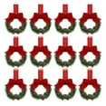 thumbnail image 1 of 12PCS Christmas Kitchen Cabinet Wreaths Polyethylene with Ribbon, 1 of 3