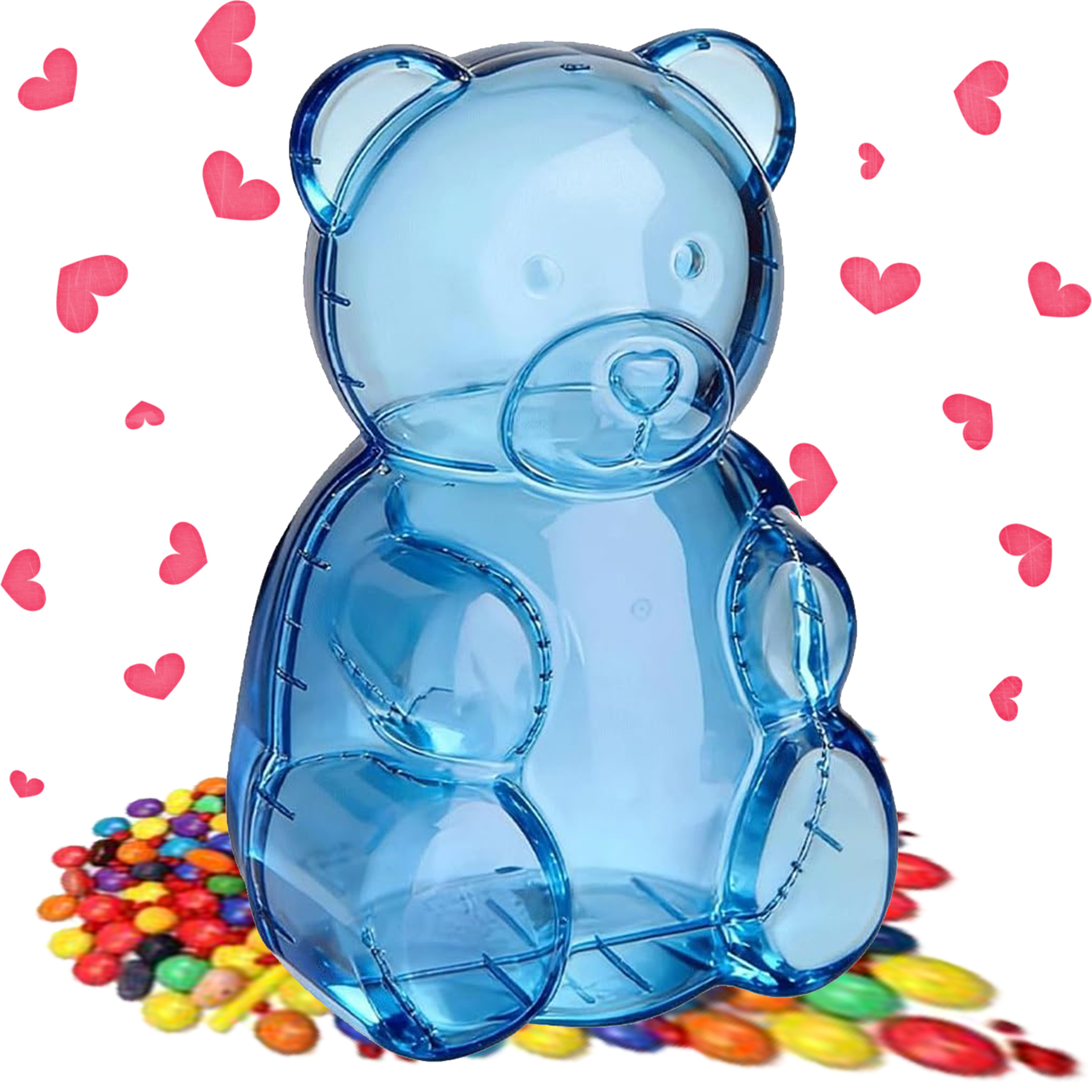 12PCS Clear Gummy Bear Shaped Plastic Containers – Reusable Candy Boxes ...