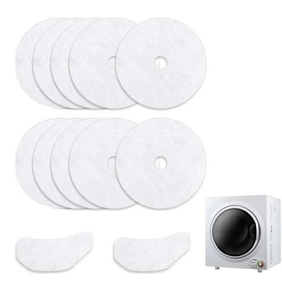 12PCS Cloth Dryer Exhaust Filter for Panda - Universal Dryer Lint Filter Cloth-Compatible for Panda PAN760SF Magic Chef Avant Sonya Dryer - 10 Exhaust Filter & 2 Air Intake Filter