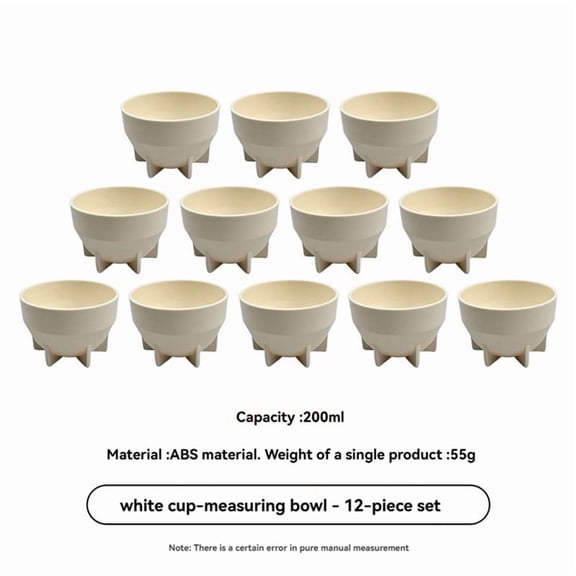 12PCS Coffee Cupping Bowls 200ML Coffee Cup Stackable Heat-Preserving Cups for Coffee Reduce Heat Loss A