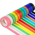 12PCS Colored Masking Tape, Kids Art Supplies Colored Tape, DIY Craft