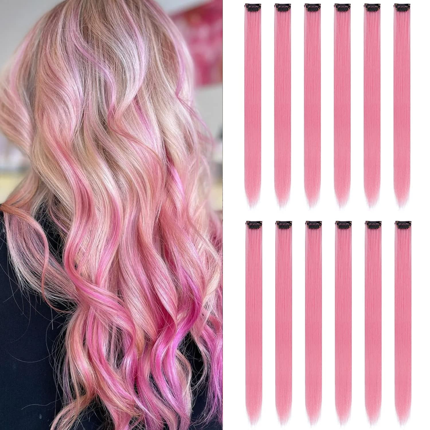 Halloween Fall Colored 100% Human Hair Extensions Purple Orange Pink Ombre Amazon.com : ALHER Black Mix Purple Highlight Bundles Human  main image 2