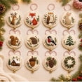 thumbnail image 1 of 12PCS DIY Felt Christmas Ornament Kit,Hand Embroidery Christmas Ornaments kit, Beginner Craft Set for Adults, Hanging Set, Cross Stitch Pattern, Decoration Making Materials, A, 1 of 5
