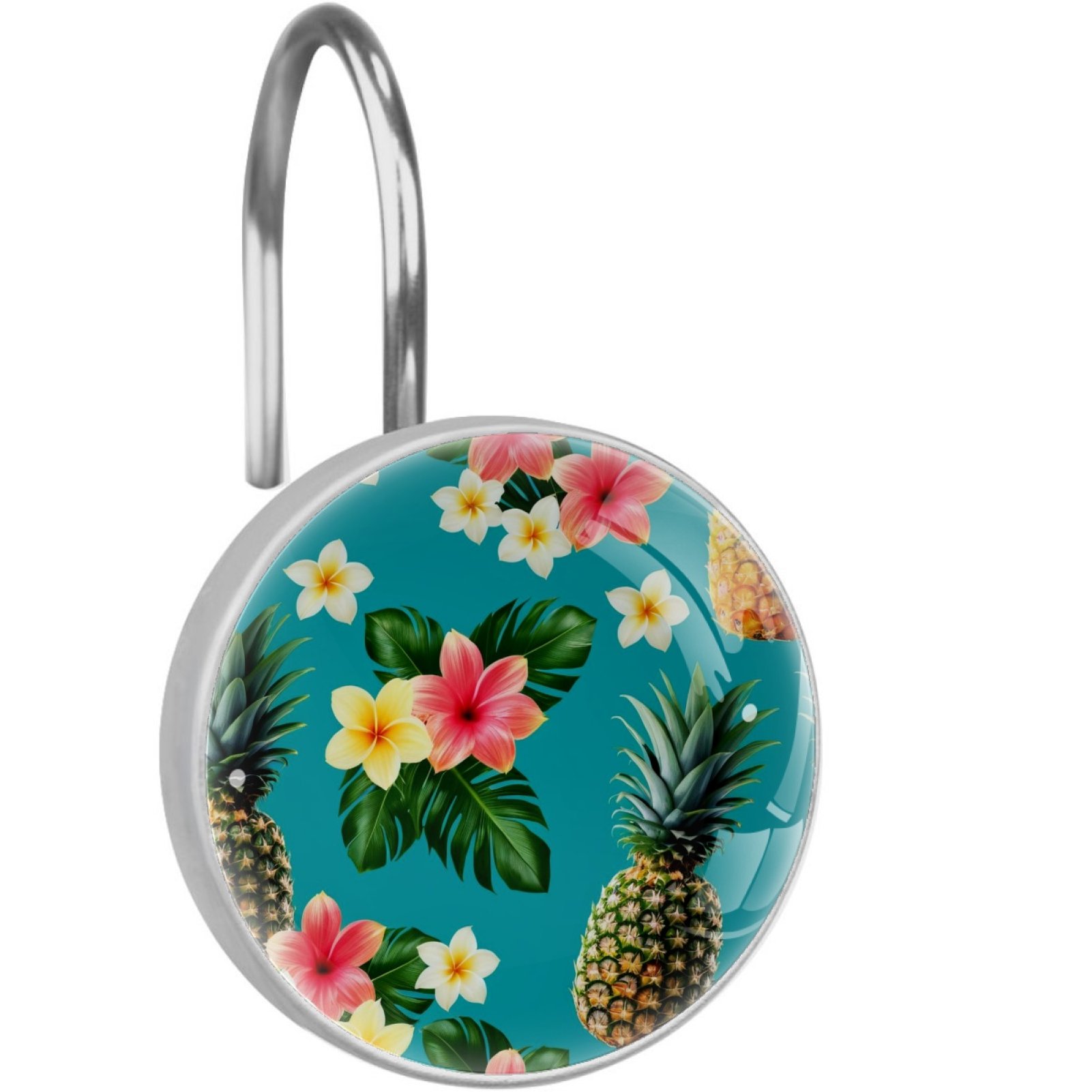 12PCS Decorative Shower Curtain Hooks, Rust Proof, Shower Curtain Rings