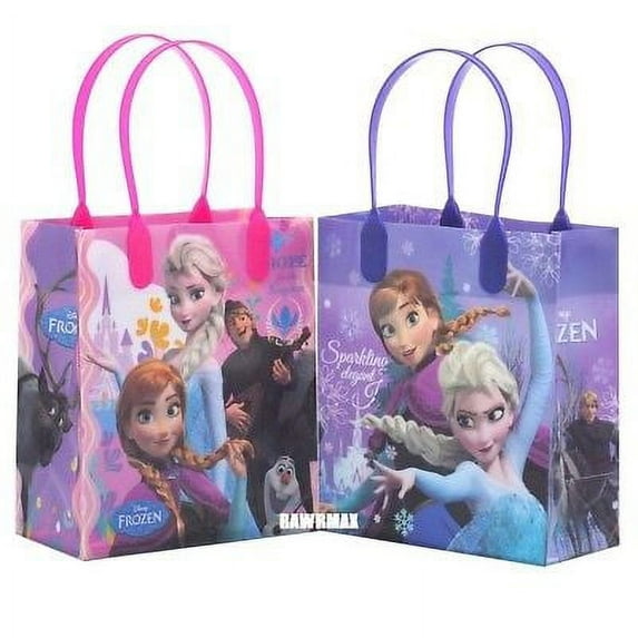 12PCS Disney Frozen Goodie Party Favor Gift Birthday Loot Reusable Bags New!