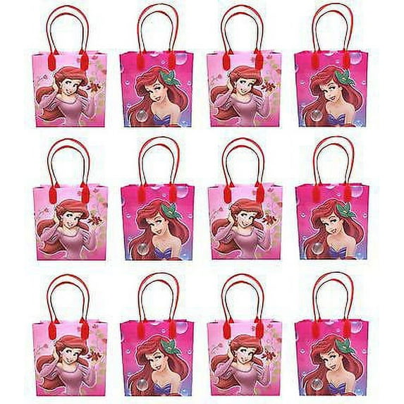 12PCS Disney Little Mermaid Goodie Party Favor Gift Birthday Loot Bags Licensed