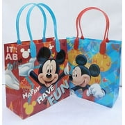 12PCS Disney Mickey Mouse Goodie Party Favor Gift Birthday Loot Reusable Bags