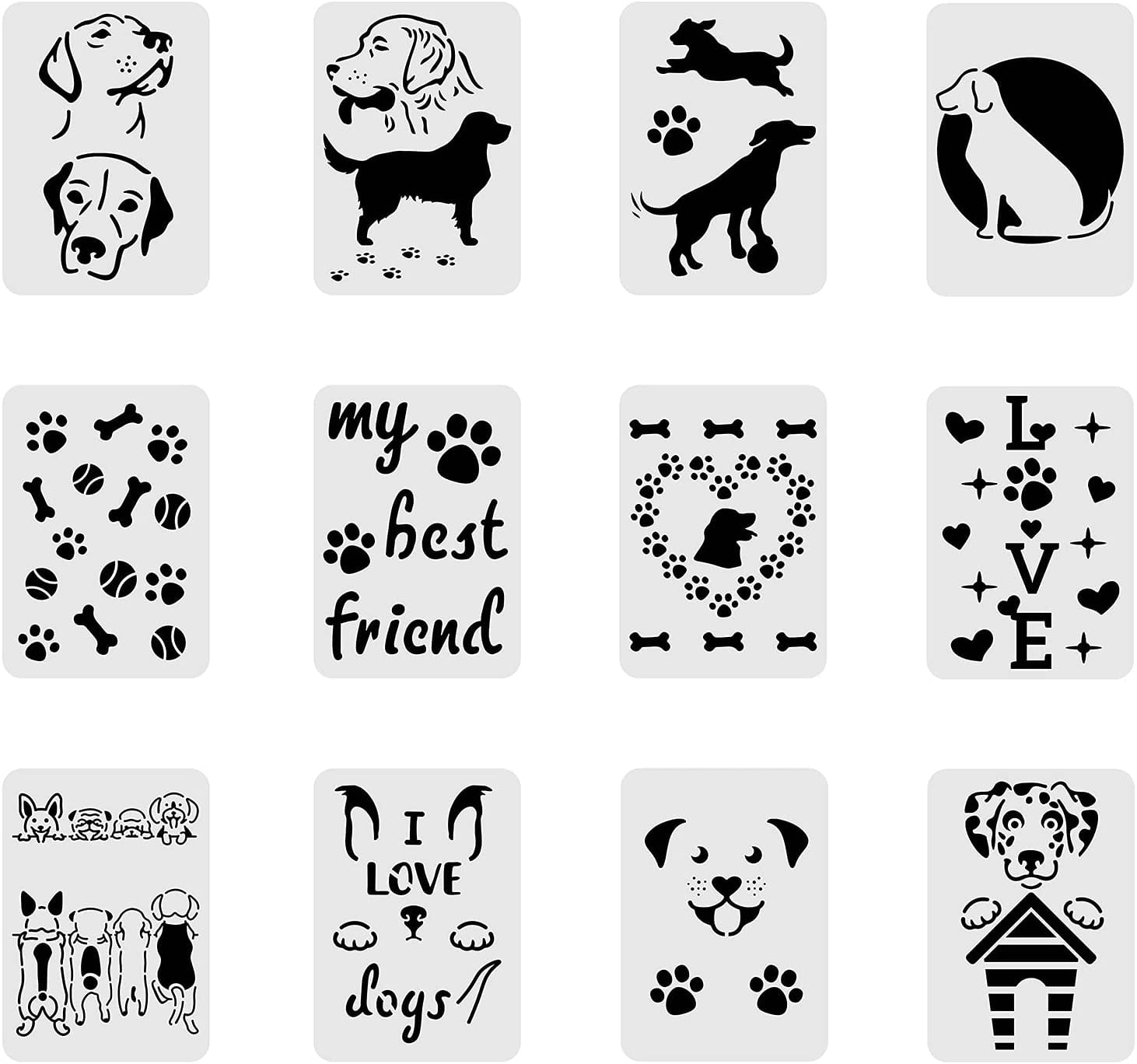 Craft Planner Tiny Stickers Sticko Dogs Paw Prints Bones Different Poses  Repeats