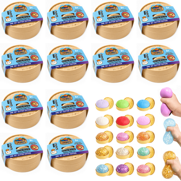 12PCS Dumpling Squeeze Mystery Box,Stress Relief Toy with Simulated, Dumpling Squishy Fidget Toys