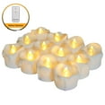 thumbnail image 1 of 12PCS Flameless Candles Battery Operated Realistic Candle Flickering Bulb Warm White Tea Light with Remote Control Best for Holiday Decoration Party Wedding, 1 of 9
