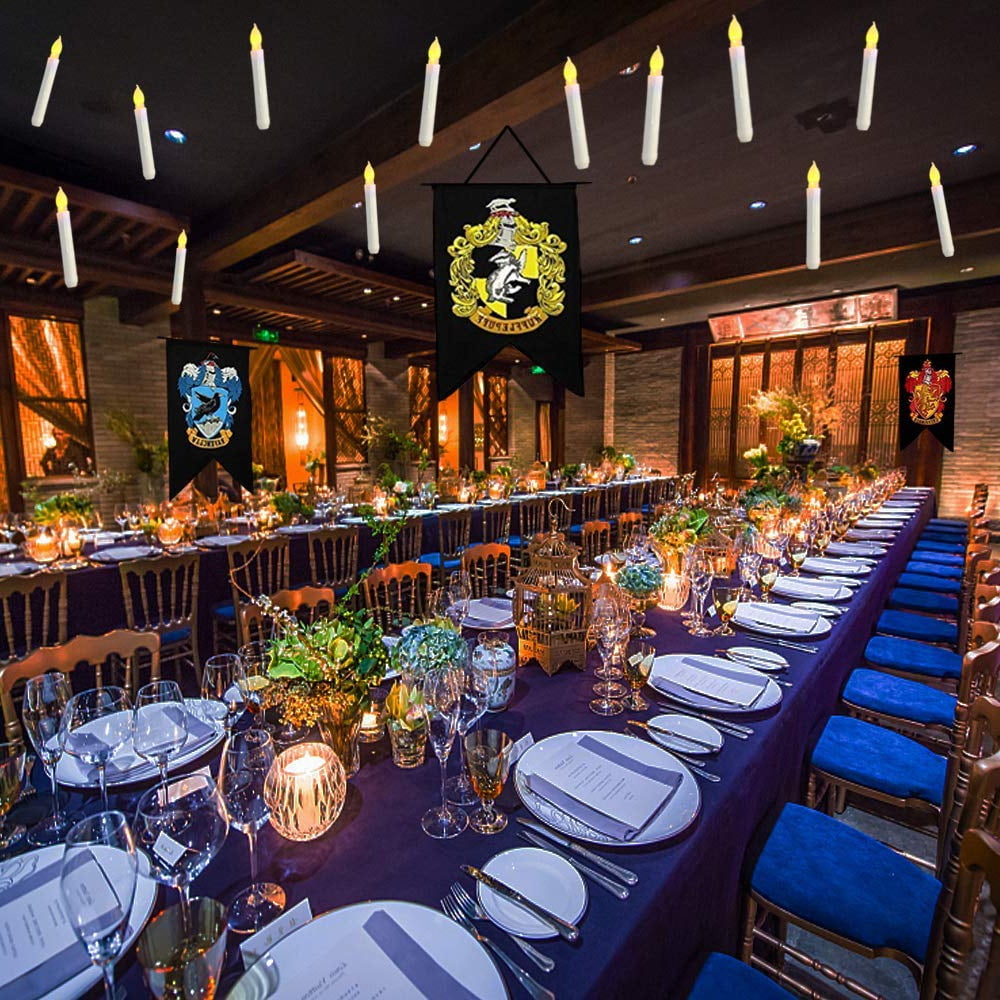 12PCS Flameless LED Taper Candle Lights, Battery Operated Harry Potter