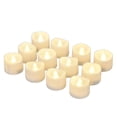 thumbnail image 1 of 12PCS Flickering Battery Operated LED Tealight Candles Homemory Flameless Votive Candles For Wedding Table Outdoor, 1 of 5