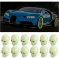 12PCS Fluorescent Skull Tire Valve Stem Caps, Luminous Auto Wheel Air
