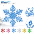 thumbnail image 1 of 12PCS Glowing LED Snowflake Wall Christmas Decor, Holiday Christmas Window Decor, Festive Room Decorations for Home Office Store Display, Bedroom Living Room Wall Art Pink, 1 of 4