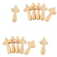 thumbnail image 1 of 12PCS Handheld Wooden Cross Ornament, Religious Christian Easter Decor, for Desk and Home Decor Accents, Small Catholic Holiday Decoration for Mantel Shelf Table Centerpiece, 1 of 7