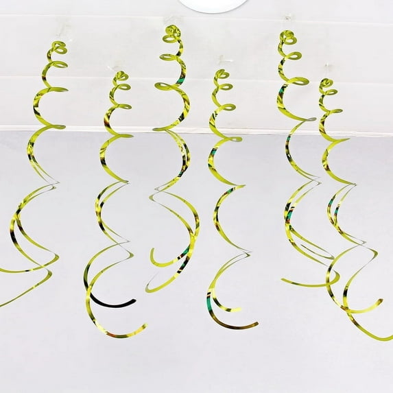 12PCS Hanging Swirl Decorations, Colorful Circle Swirl Streamers Garland Party Supplies for Birthday Party Decorations Graduation Baby Shower Wedding Holiday Decoration