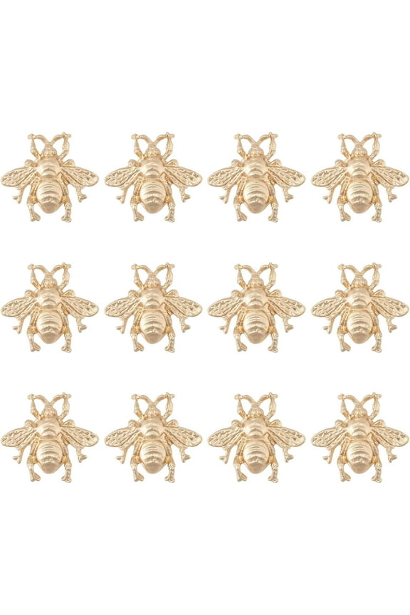 12PCS Honeybee Brooch Pin Gold Alloy Pins Set Vintage Bee Brooch Pin Lapel Pin Coat Suit Shirt Collar Accessories Brooch Hats