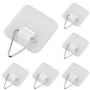 HOMETRENDIA 12PCS Invisible Plate Hangers for Wall Display Heavy Duty Adhesive Plate Holders，Picture Hanging Hooks for Decorative Plates,Art Wall Decor,No Damage Vertical Hanging Solution for Household Storage
