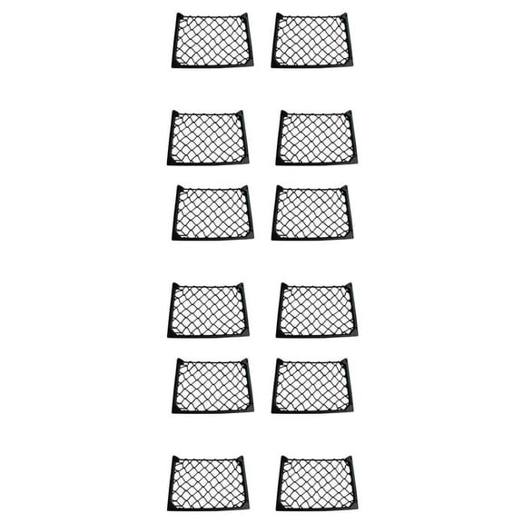 12PCS Large Elastic Net Storage Magazine Holder Rack Car/Caravan//Boat Camping Accessories Caravan Accessories