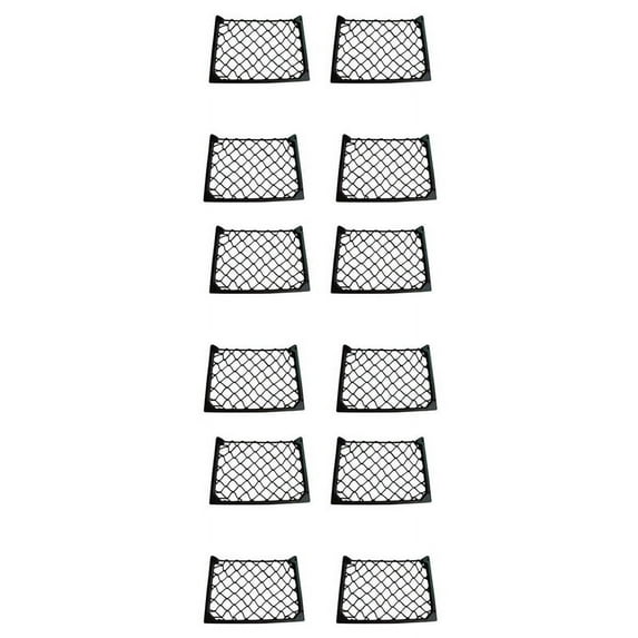 12PCS Large Elastic Net Storage Magazine Holder Rack Car/Caravan//Boat Camping Accessories Caravan Accessories