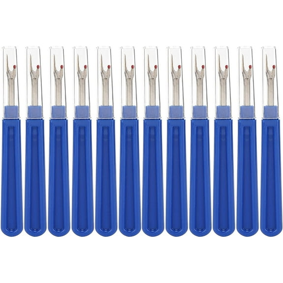 12PCS Large Seam Ripper Set Handy Handles Thread Remover Fabric Ease Removal Stitch Opener for Opening Removing Seams and Hems