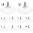 thumbnail image 1 of 12PCS License Plate Suction Cups Hooks Clear 52Mm Diameter Strong Suctions Cup Holders Bathroom Kitchen Shelf Accessories with Iron M6 Cap Nut for Shade Cloth Acrylic Plate, 1 of 8