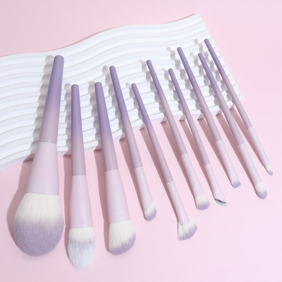 12PCS Makeup Brush Set Ultra Soft Powder Makeup Tools Beginner Point Blush Brush Concealer Brush Knife Edge Eyeliner Brus