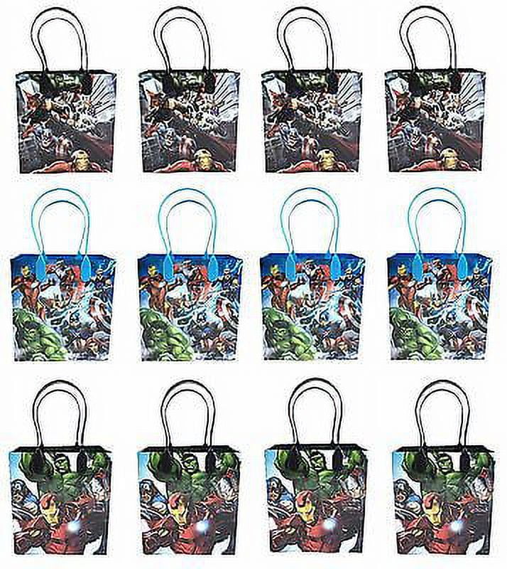 12PCS Marvel Avengers Authentic Goodie Party Favor Gift Birthday Loot Bags NEW