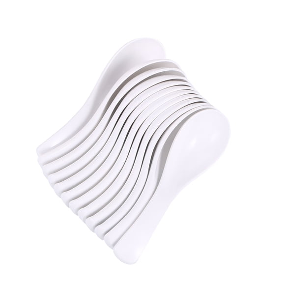 NIAIZEK 12PCS Kitchen Restaurant Serving Spoon White