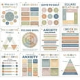 12PCS Mental Health Posters Anxiety Therapy Matters Motivational Poster