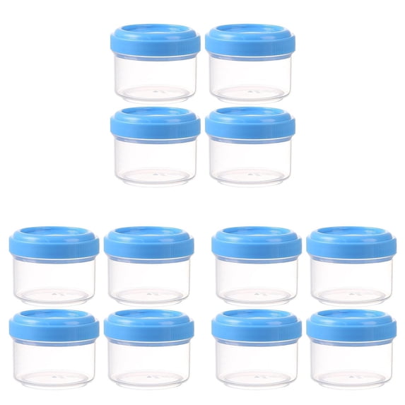 12PCS Mini Clear Jars With Leakproof Lids Round Clear Container 35ml Refillable Storage Containers For Home And Kitchen Organizing Home Decor Easy To Use