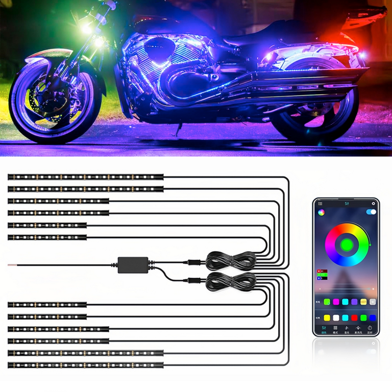 Motorcycle led strip lights 12v online