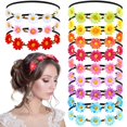 thumbnail image 1 of 12PCS Multicolor Lady Girl Fashion Flower Crown Floral Garland Headbands for Festival Wedding Party, 1 of 6