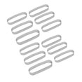 thumbnail image 1 of 12PCS Oval Tart Ring Stainless Steel Perforated Mold Mousse Ring French Dessert Cake Decorating Mousse Mould Bakeware, 1 of 7