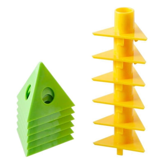 12PCS PVC Triangle Paint Brackets for Woodworking Dual-Use Design Compact and Portable DIY Painting Essential Tool
