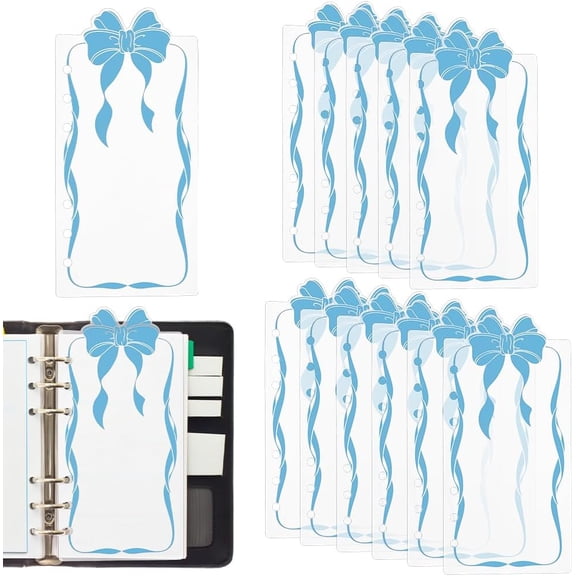 12PCS Planner Dividers Pocket 6 Hole Punch File Dividers Binder Dividers for Keeping Documents Neat Professional Notes Books Classify