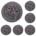 thumbnail image 1 of 12PCS Plastic Dish Scrubbers for Dishes Pot Round Nylon Pad, Mesh Scouring Non Scratch Pads, 1 of 5