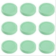 thumbnail interactive-video image 1 of 10-Pack Plastic Ribbed Screw Lids – For Mason Canning Jars 70/86mm – White, Medium, Open Box 1 of 4