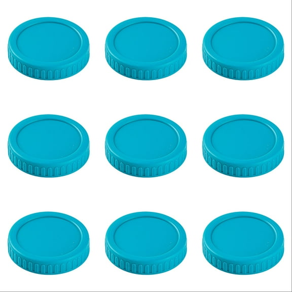 12PCS Jar Lids Wide Mouth 86mm - Thickened Leak-Proof Canning Lids with Silicone Seals - Reusable Colorful Caps for Jars - Food Safe Storage Container Lids