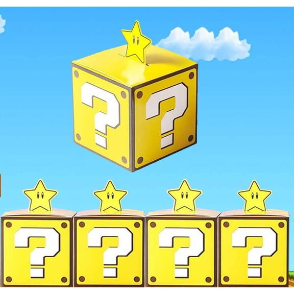 12PCS Question Boxes For Birthday Party Game Party Favor Props Boxes (3.9x 3.9Inch)