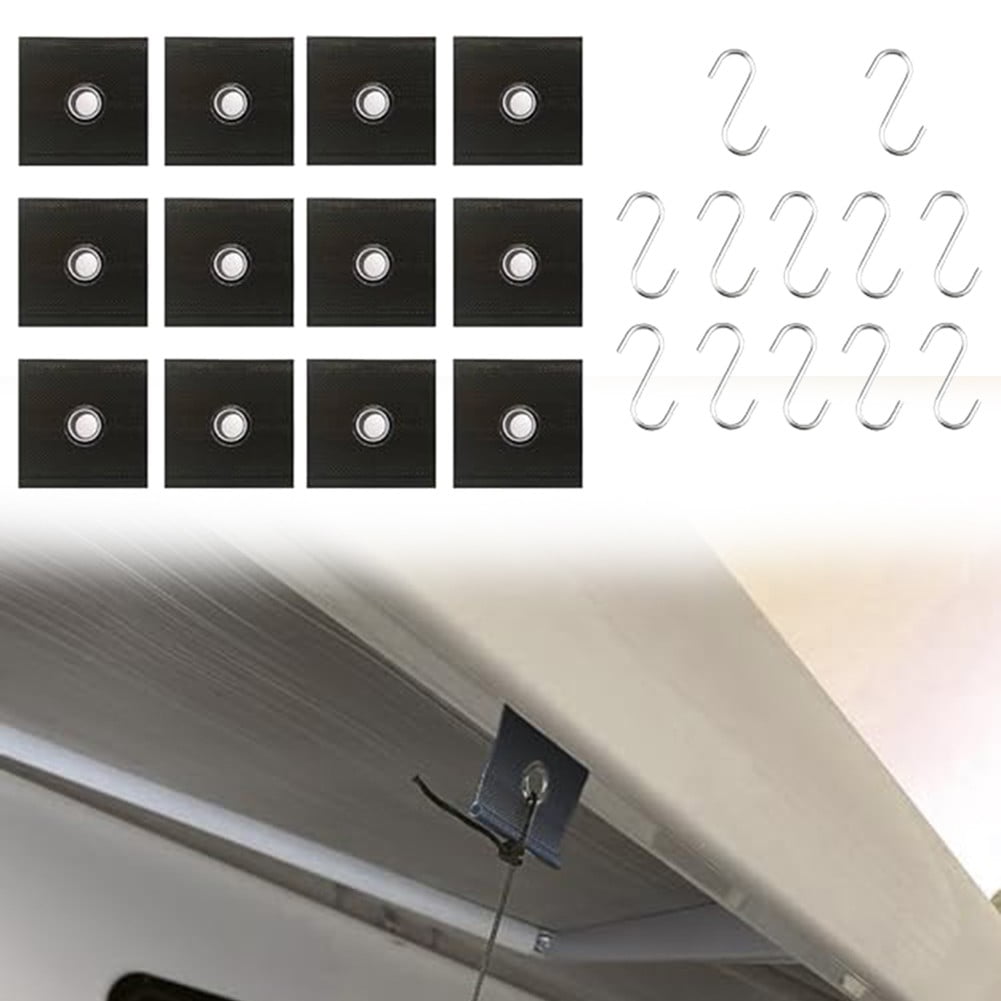 12PCS RV Awning Hooks for Piping Rail 5/6 mm,7/8 mm,RV Awning Light