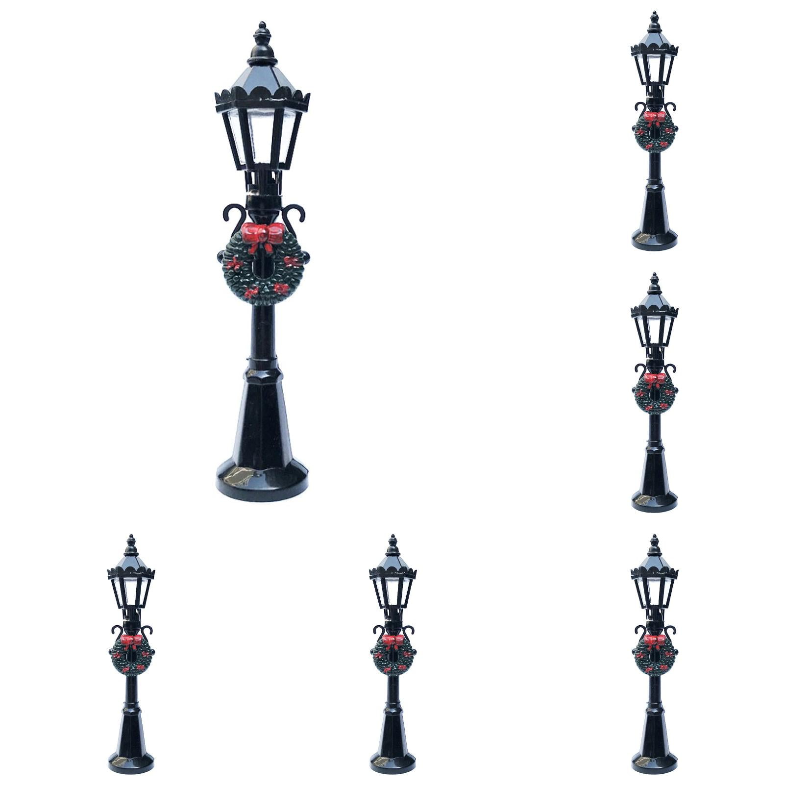 4 Pcs Christmas Street Light - Dollhouse Streetlight