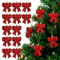thumbnail image 1 of 12PCS Red Bow Ornament for Christmas Tree 3D Coquette Bow Hanging Ornaments 2.76 Inches Red Plastic Bowknot Hanging Decoration for Xmas Tree Home Valentines Wedding Holiday Party Decor, 1 of 6