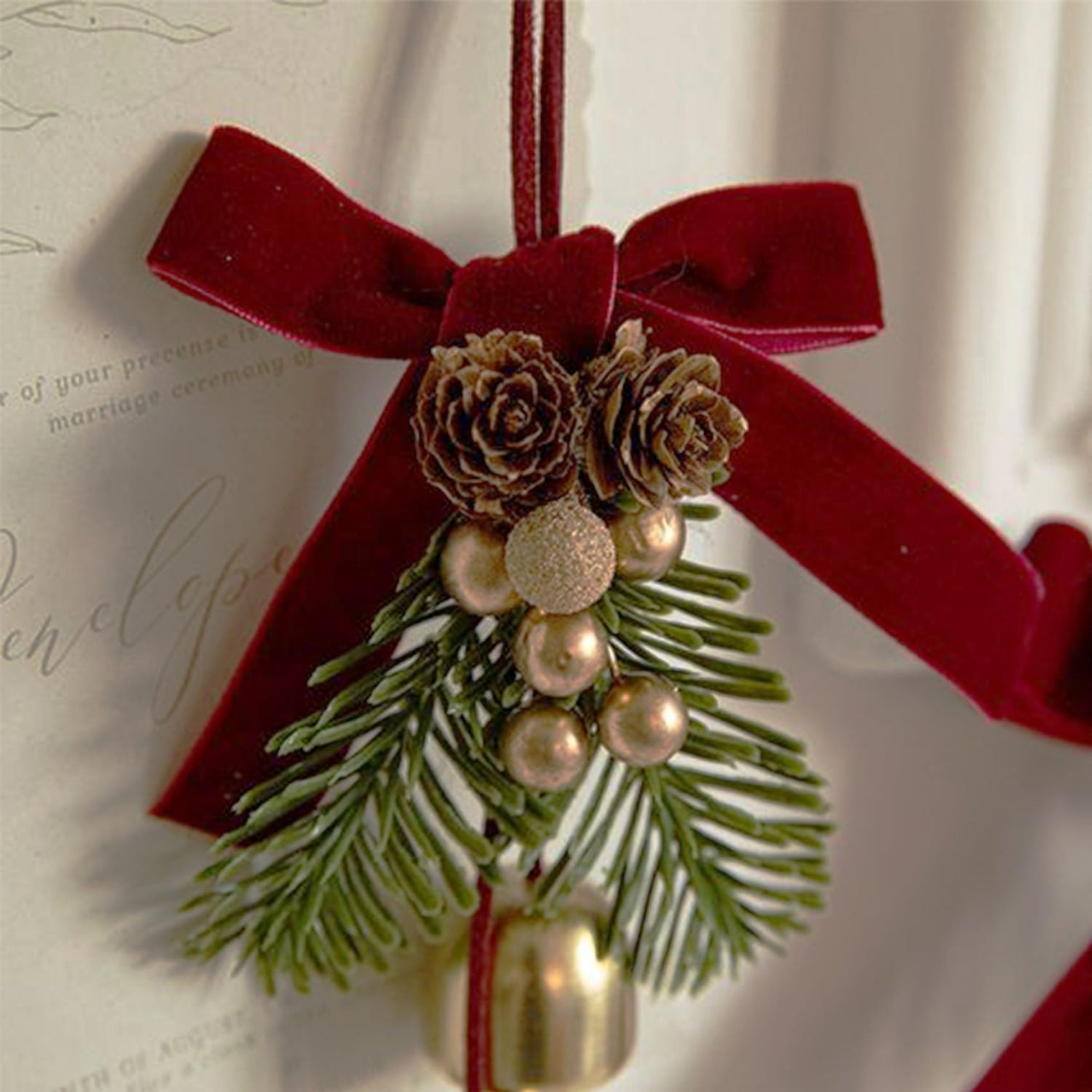 12PCS Red Velvet Bows for Christmas Tree, Bows for Christmas Tree ...