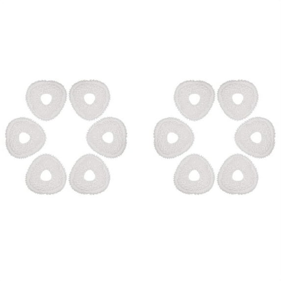 12PCS Replacement Pads for T10 Robot Vacuum and Mop Combo Hard Floor Cleaner Machine