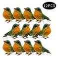 thumbnail image 1 of 12PCS Robin Bird Christmas Tree Decoration Craft Very Cute Artificial Feather Craft, 1 of 8