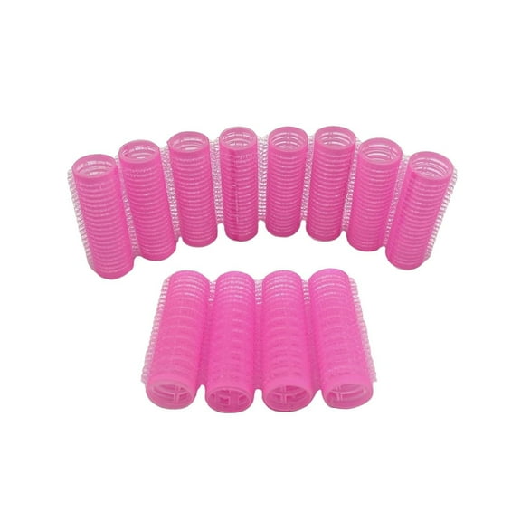 12PCS Roller Hair Curlers For Medium Short Hair,Heatless Roller Hair Curler For Bangs,Create Natural Curly Hairstyle Random Color