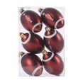 thumbnail image 1 of 12PCS Rugby Christmas Ball Ornaments Christmas Decorations,2.4" Shatterproof Xmas Tree Ornaments Balls with Hanging Loop for Sports Theme Christmas Holiday Party Decorations Easter Tree Topper, 1 of 8